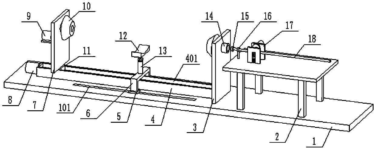 Automatic paint spraying device for inner wall of pipeline