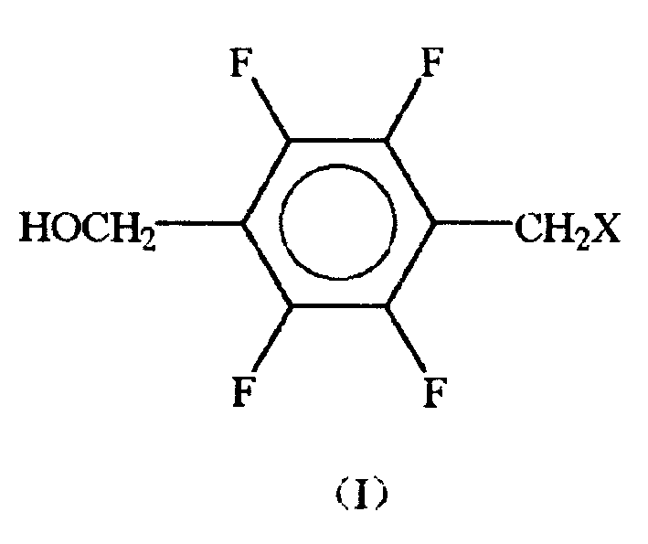 Method for preparing 4-methyl-tetrafluoro-benzil-alcohol