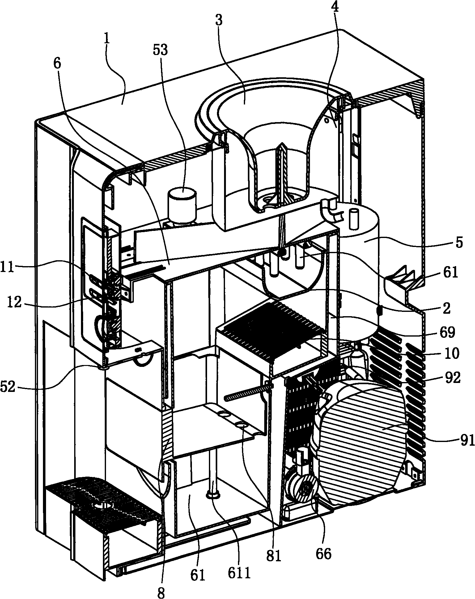 Small drinking and ice making machine