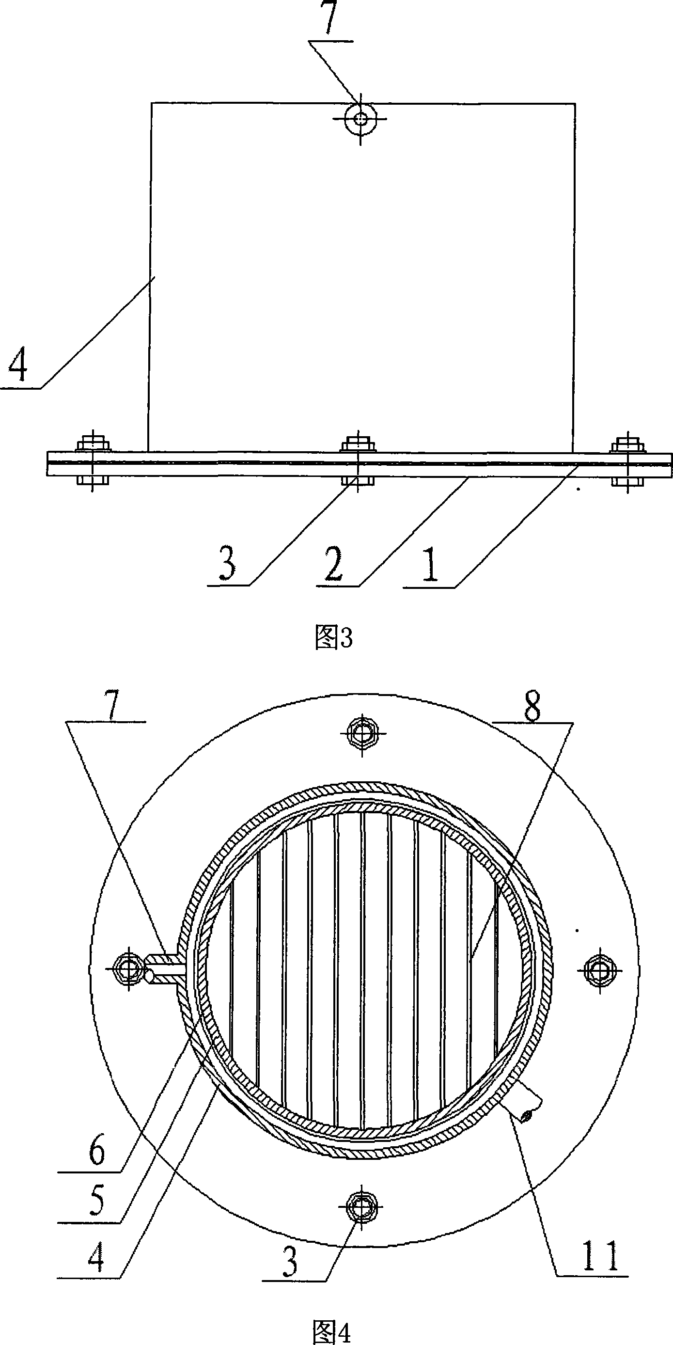 Micro-via type chemical heat pump reactor