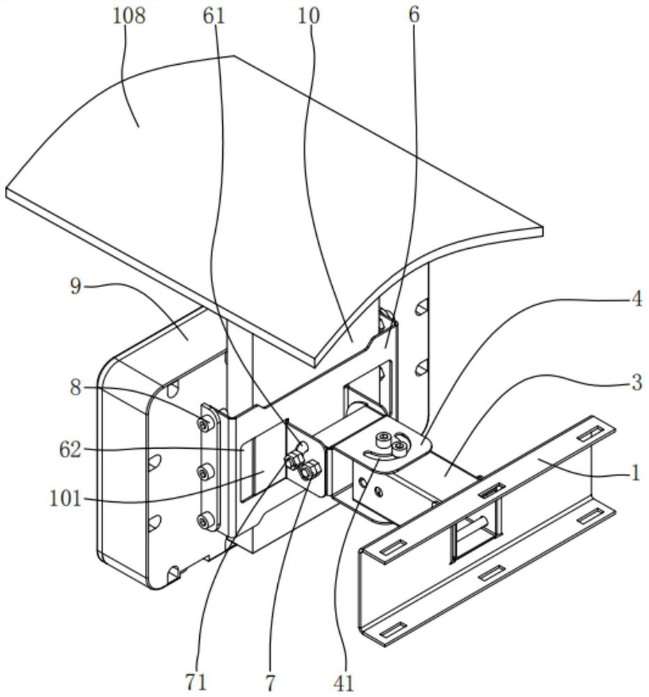 Wide-area multi-target radar mounting device