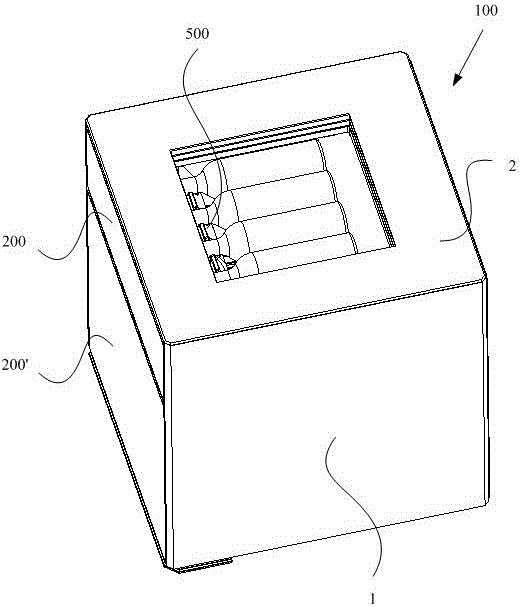 Vertical type refrigeration device with top transparent exhibition area