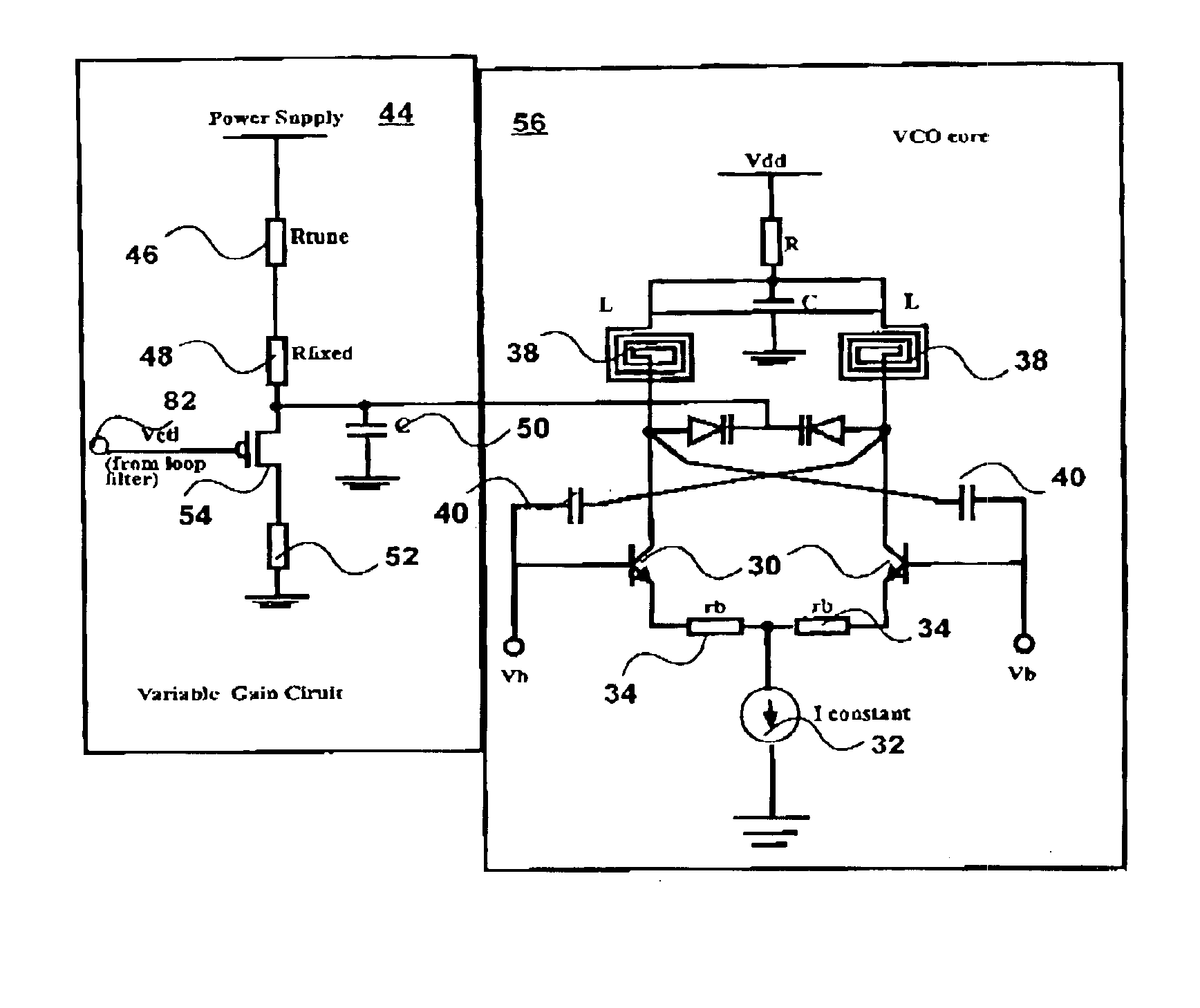 Capture range control mechanism for voltage controlled oscillators