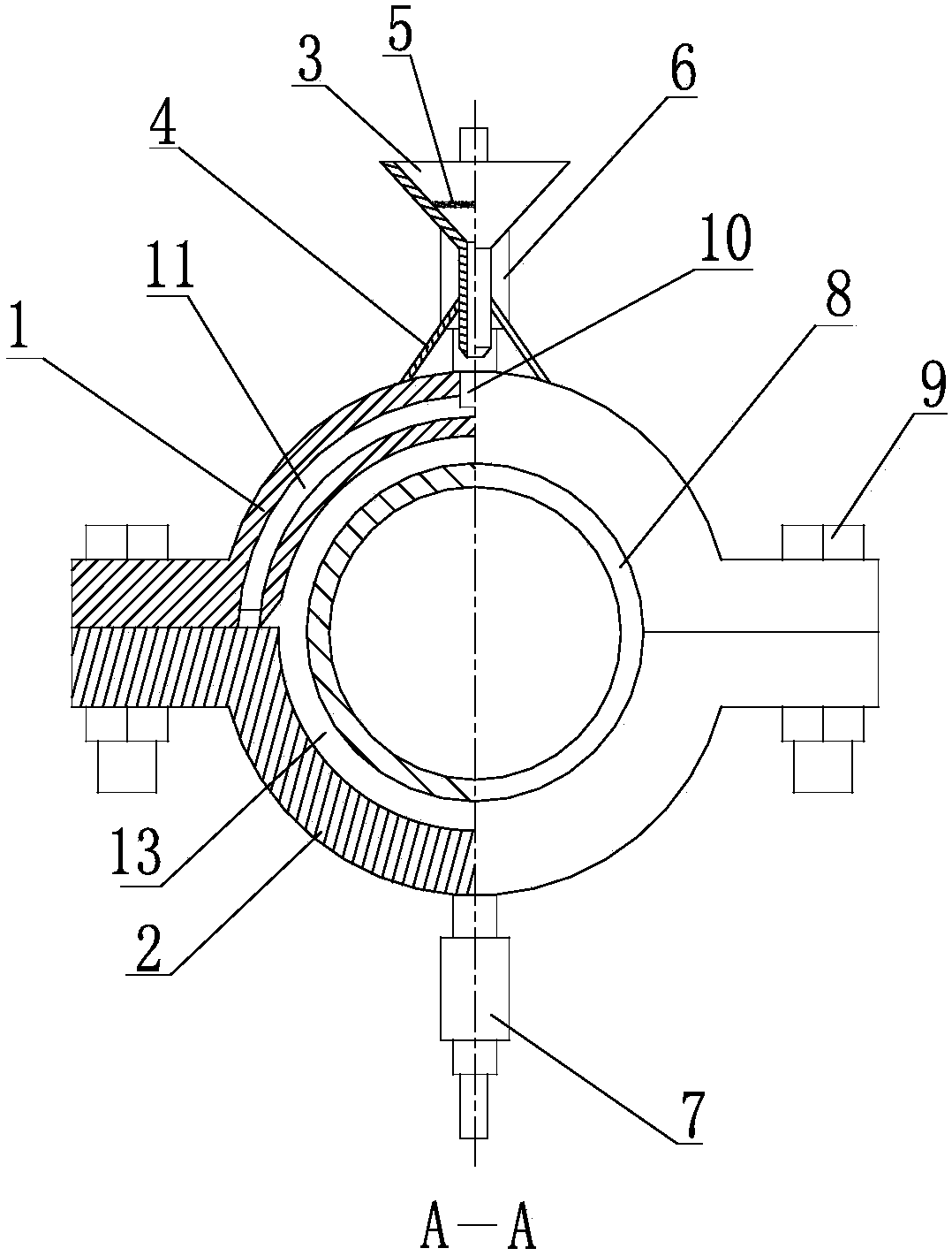 Rapid plugging device for oil and gas pipeline