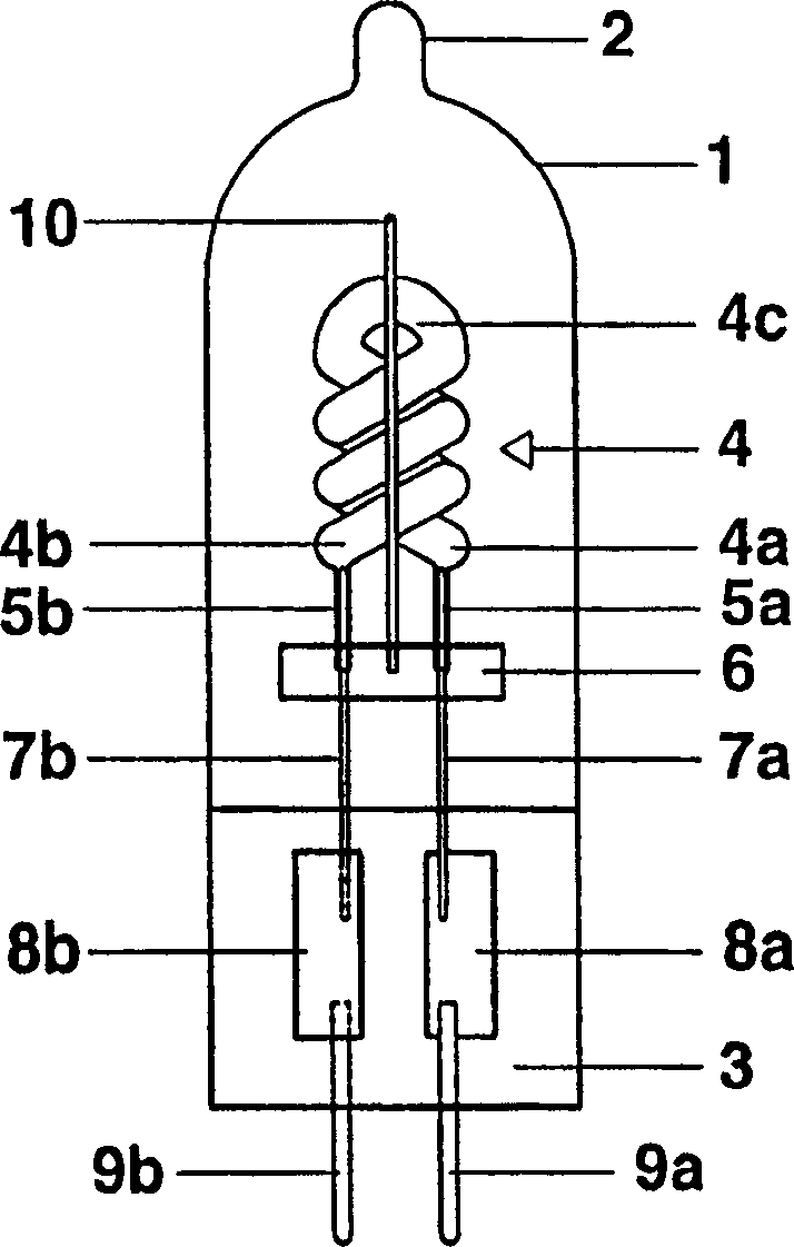 Compact high-voltage electric light-bulb