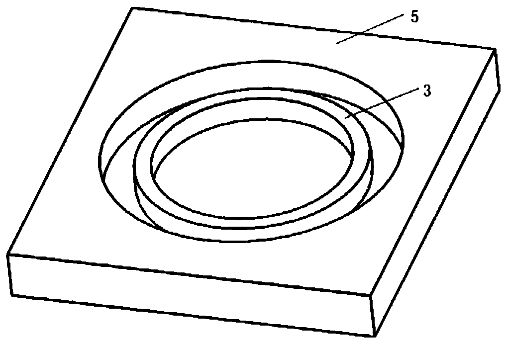 Two-electrode distributed micro gyroscope with side-discrete adjacent ring and its preparation method