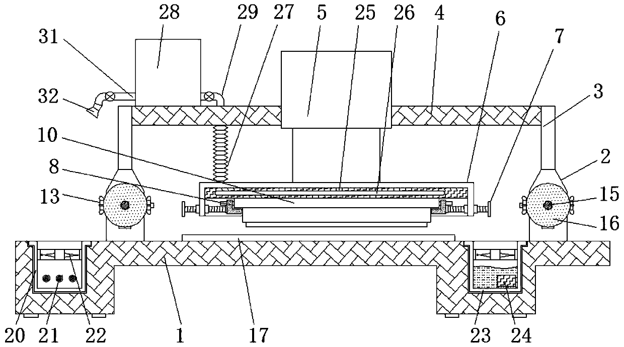 Cloth bag pattern printing device convenient to replace template