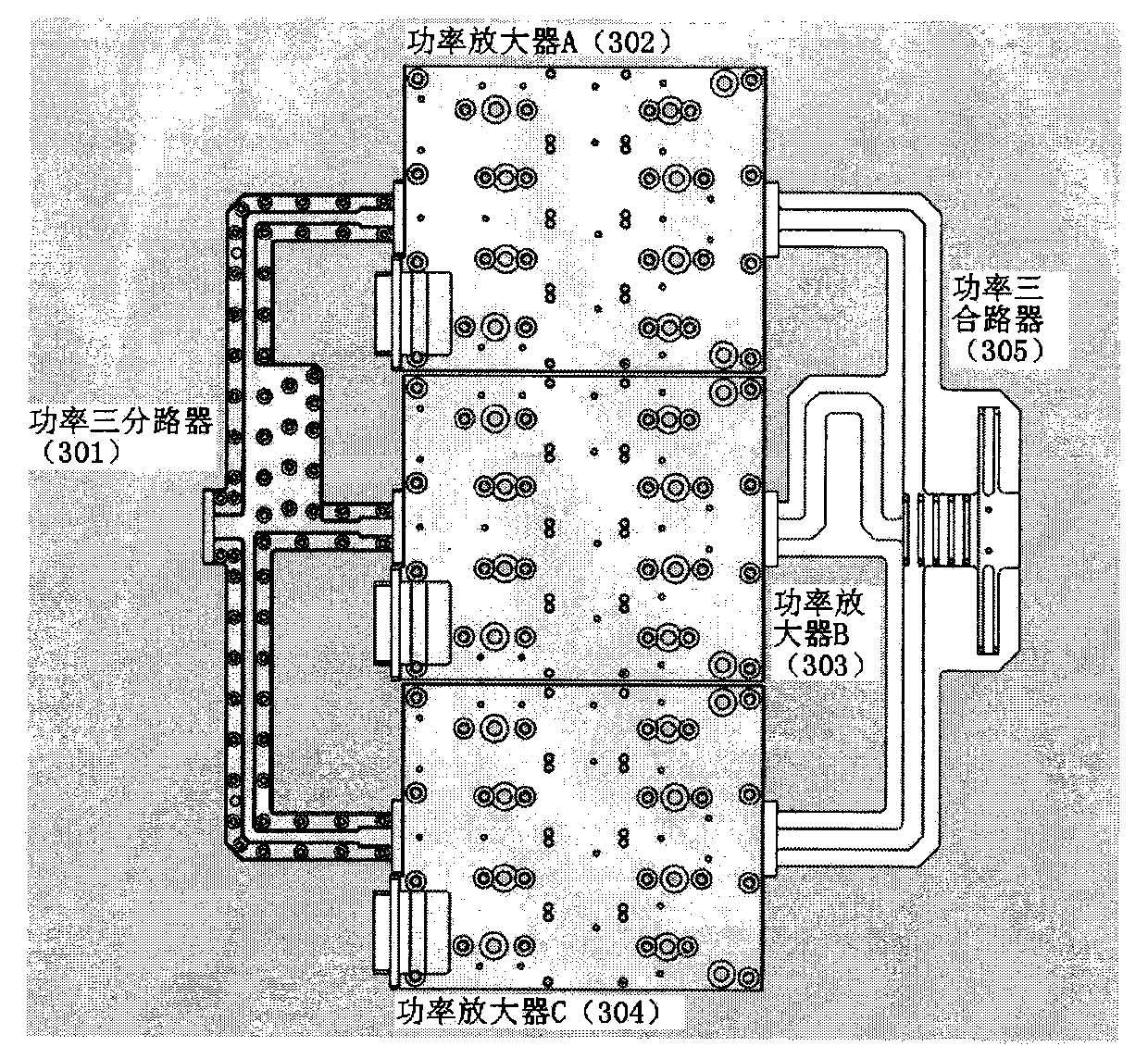 Ka frequency-band solid-state power amplifier