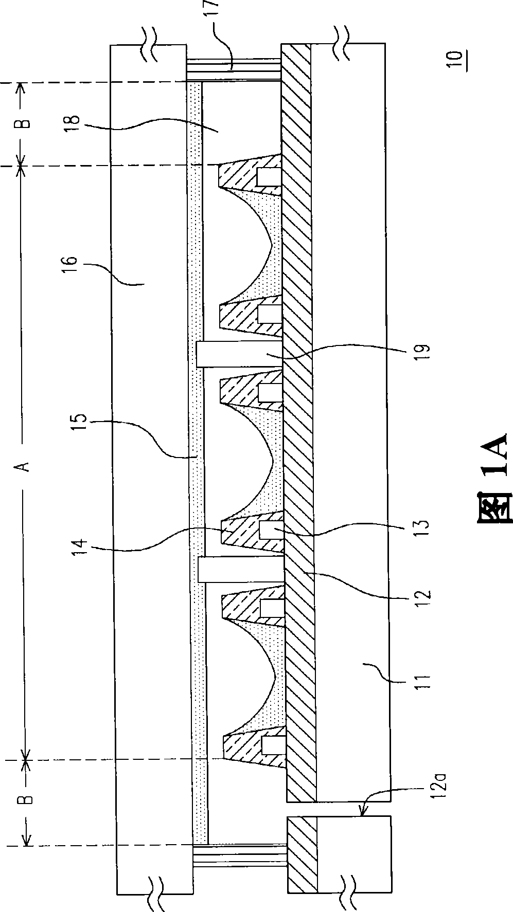 Plasma flat light source structure and LCD device