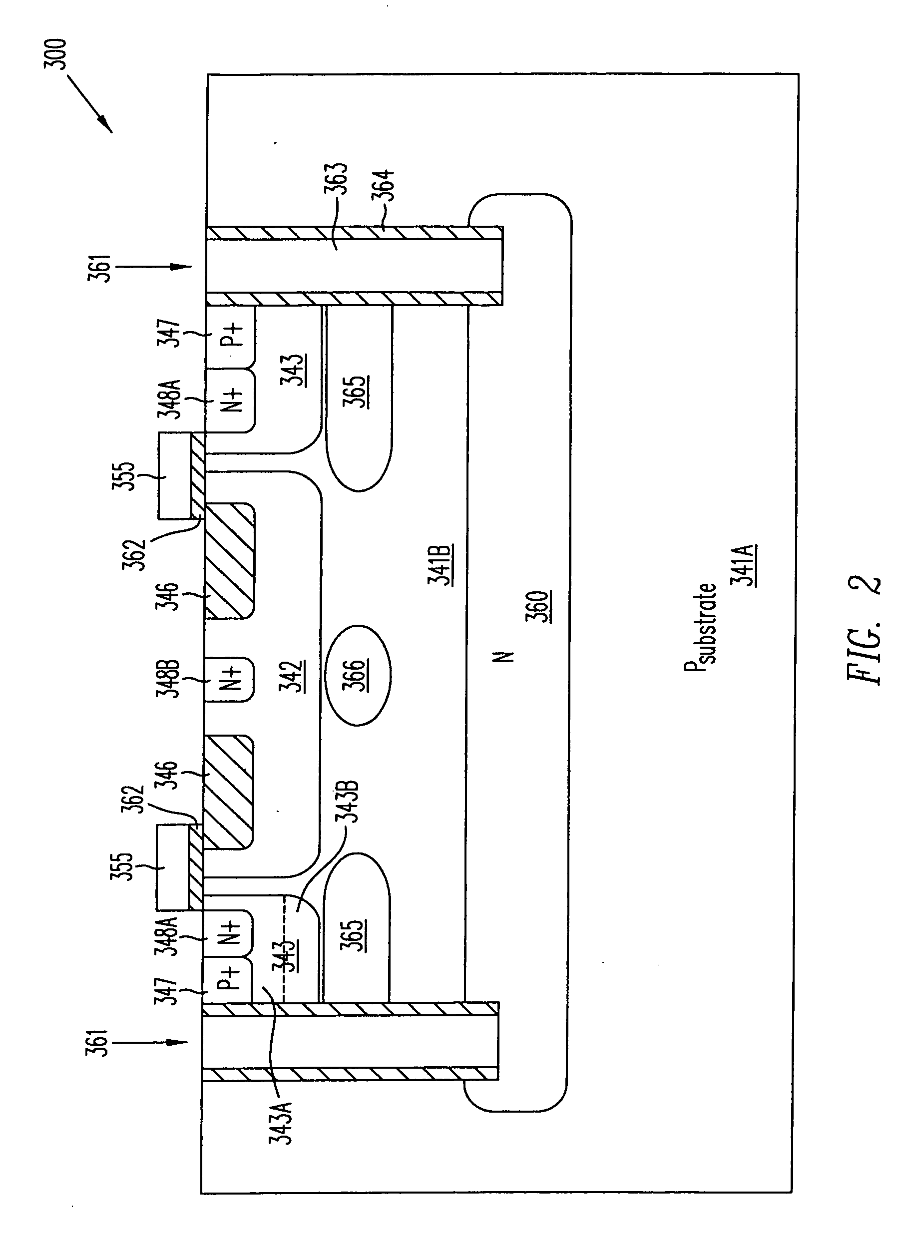 Isolated junction field-effect transistor