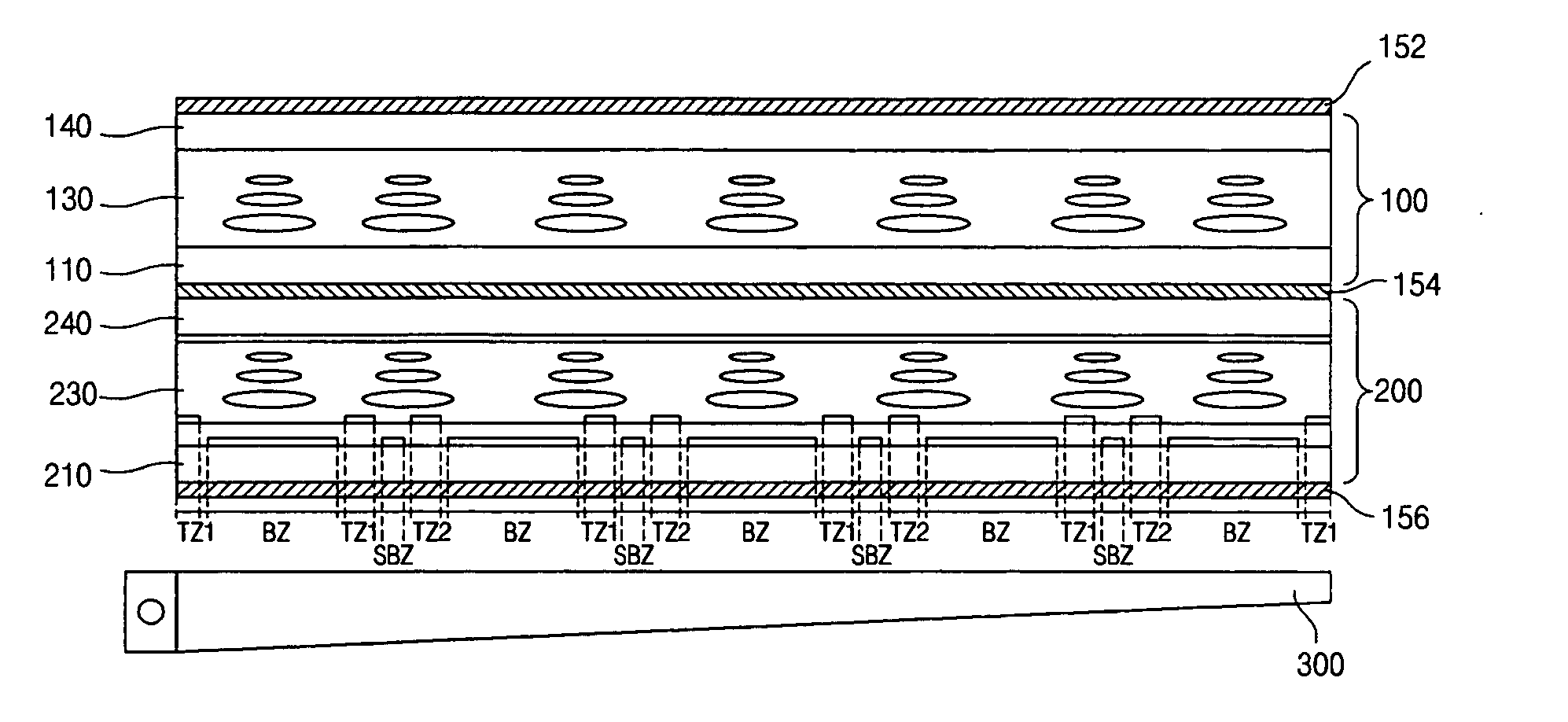 Parallax barrier liquid crystal panel for stereoscopic display device and fabrication method thereof
