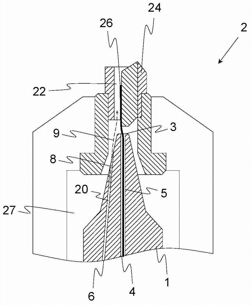 Thread creation element for a spinning position of an air jet spinning machine and method for preparing a spin process on an air jet spinning machine