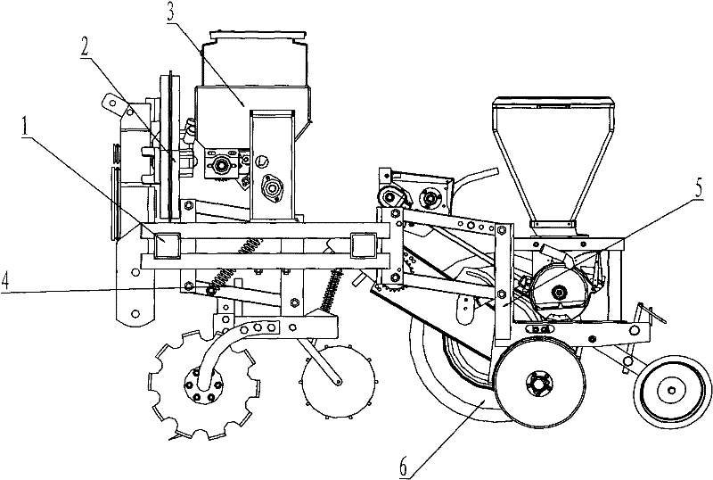 Strip seedbed preparing device and seeder provided with same