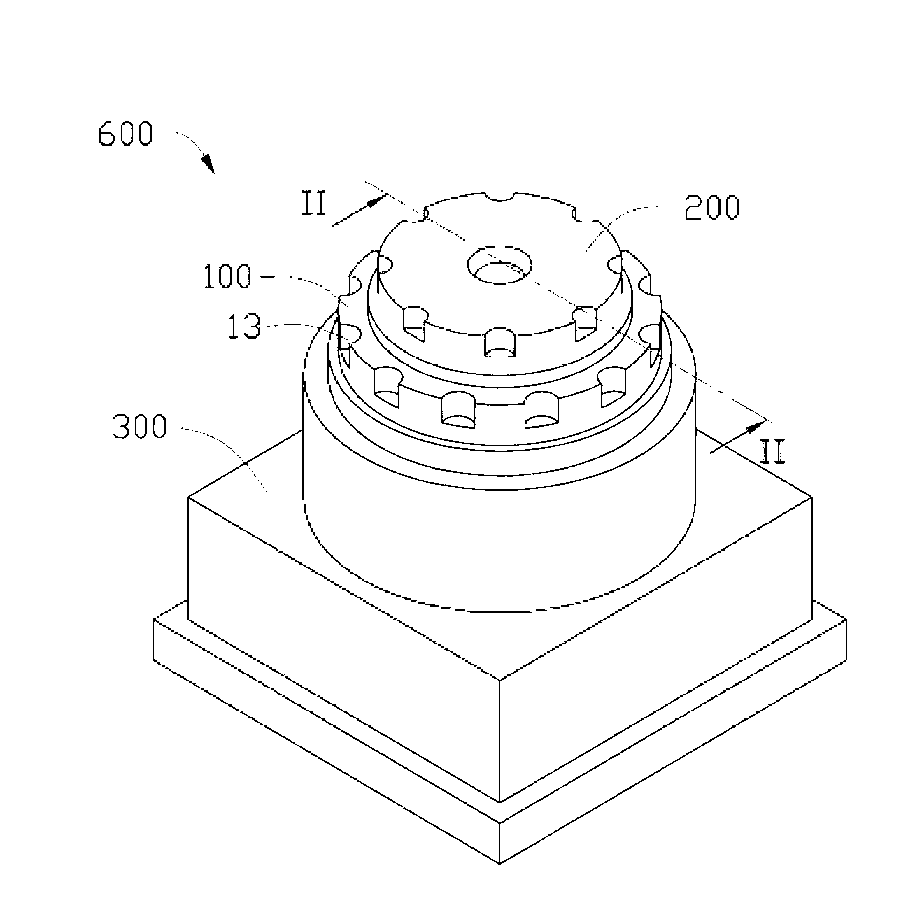 Adapter ring and lens module using same