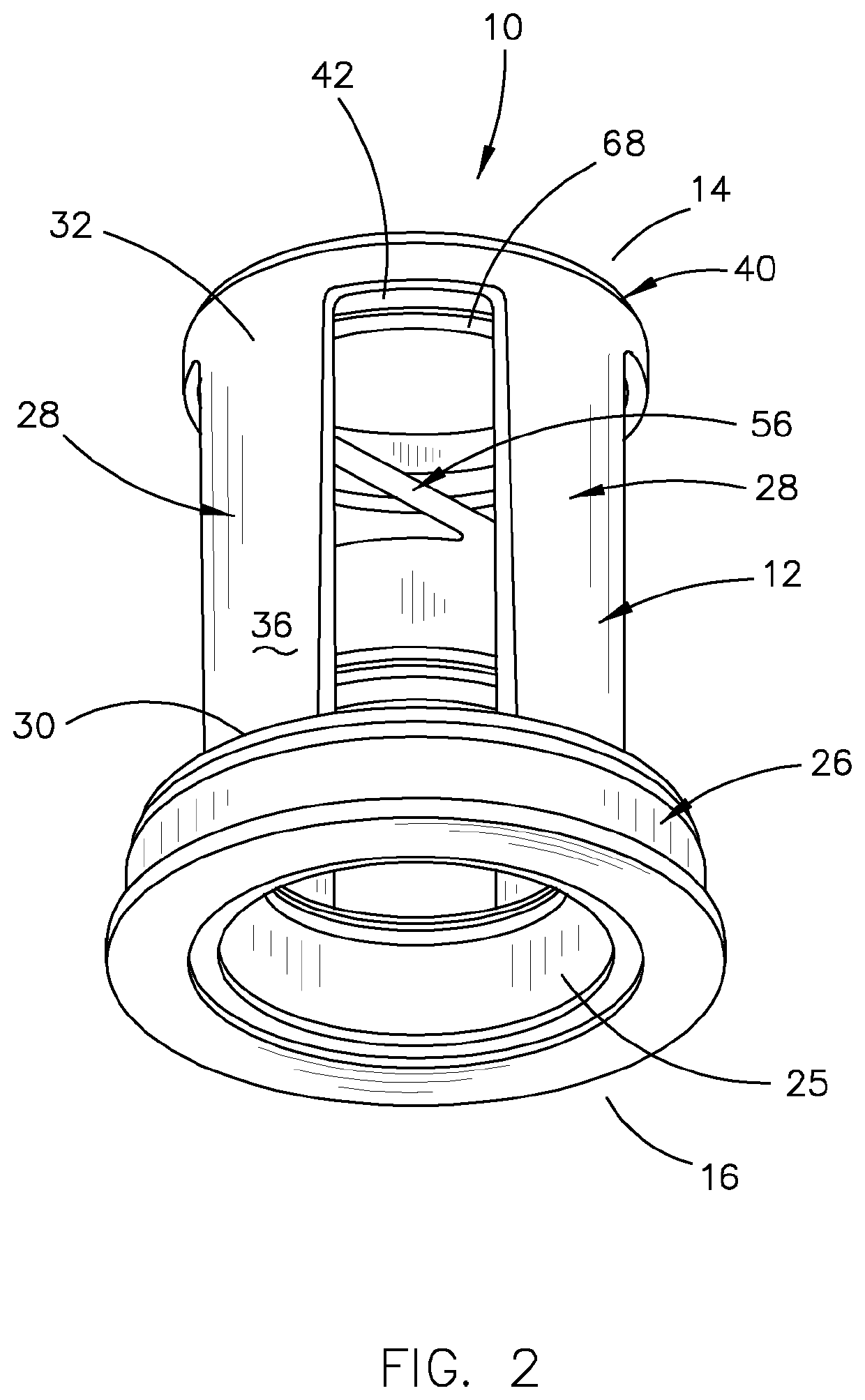 Overmolded valve for a liquid container