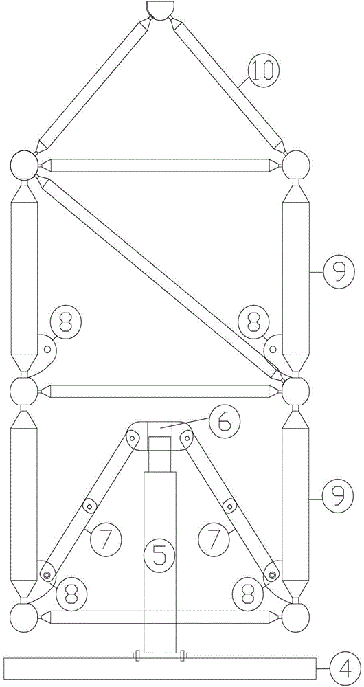 Construction method for integrally jacking and slipping net frame