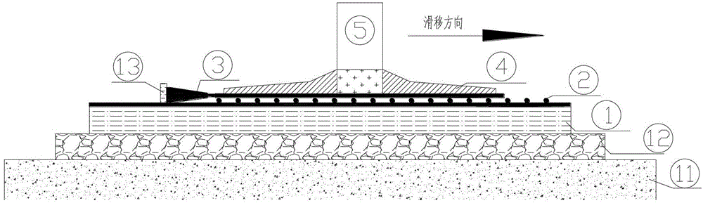 Construction method for integrally jacking and slipping net frame