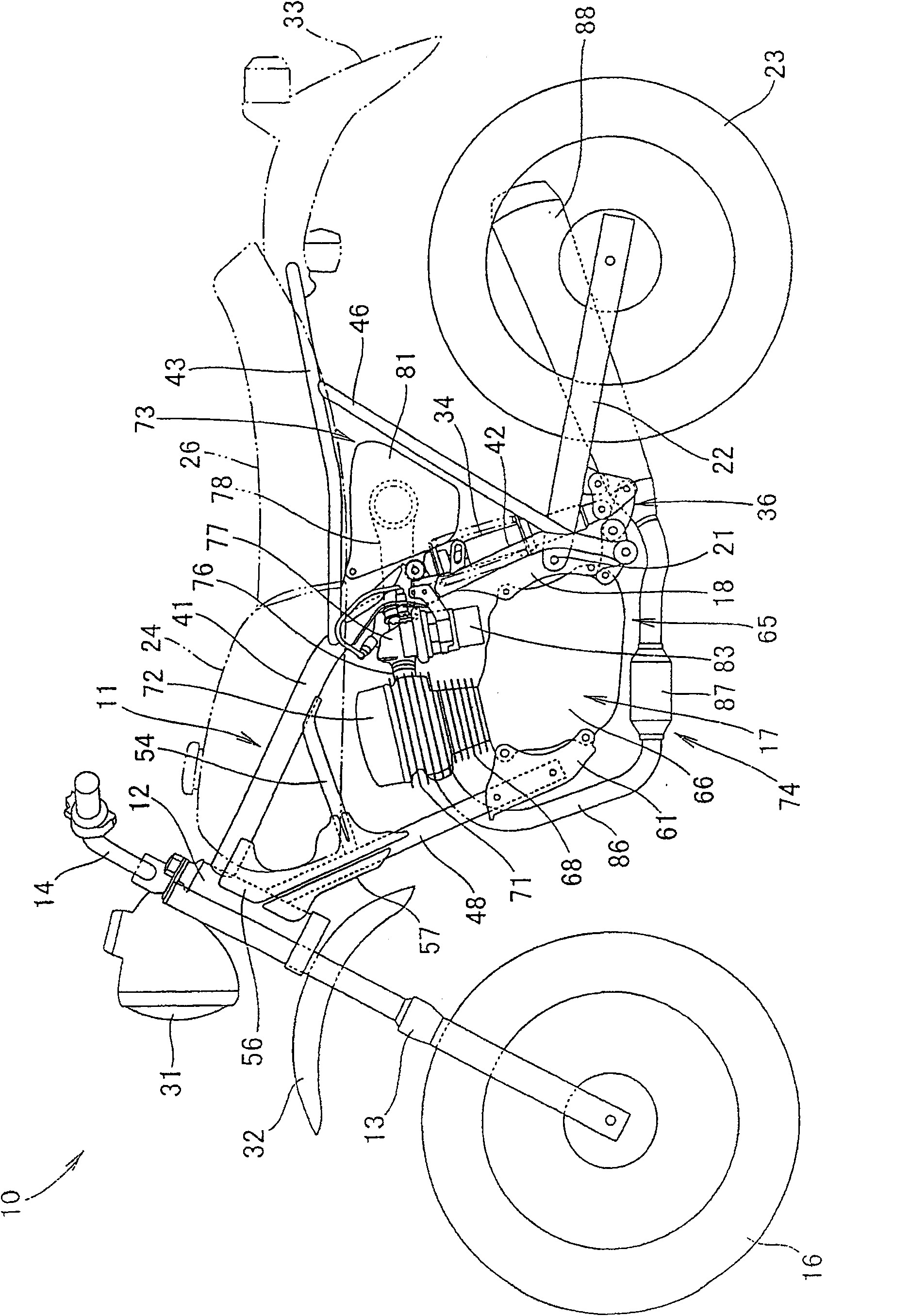 Fuel pump configuring structure of vehicle