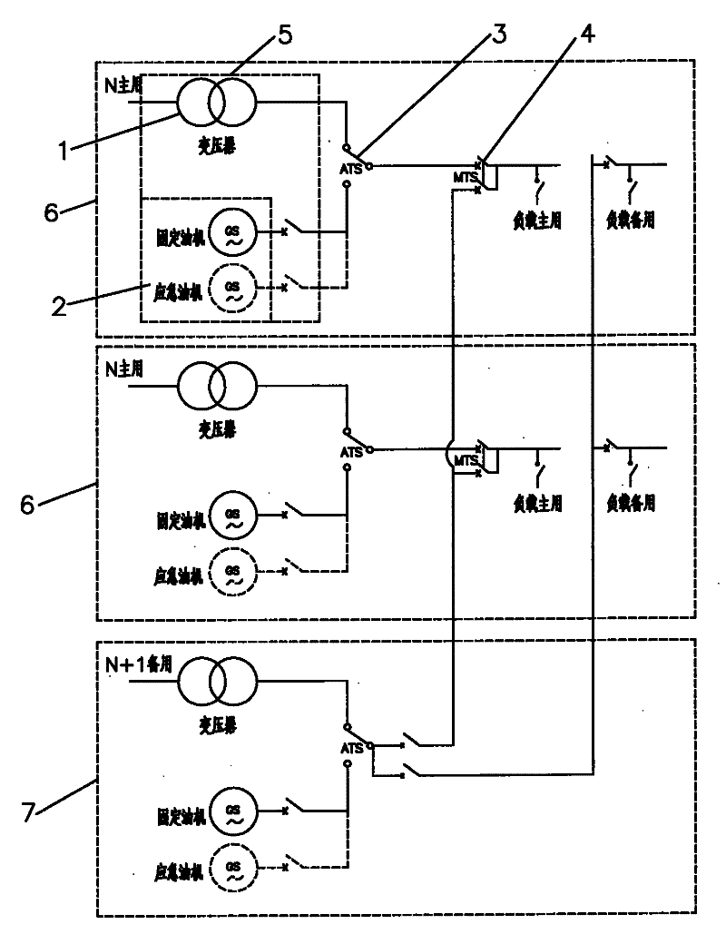 Method and device for modular configuration of low-voltage power distribution system