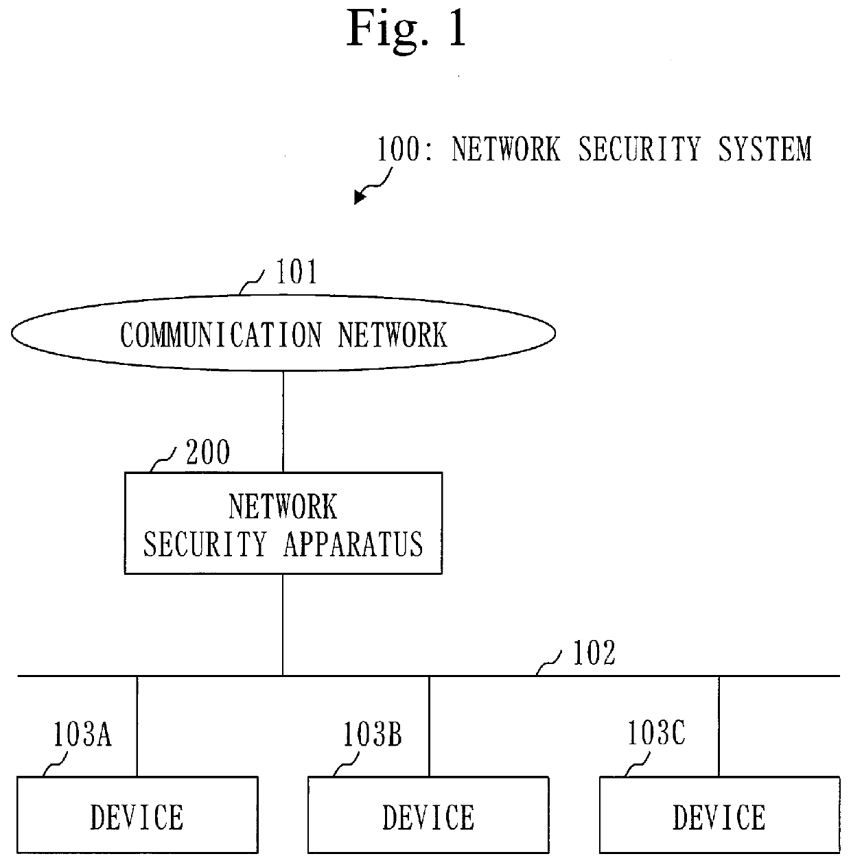 Network security apparatus, network security system, and network security method