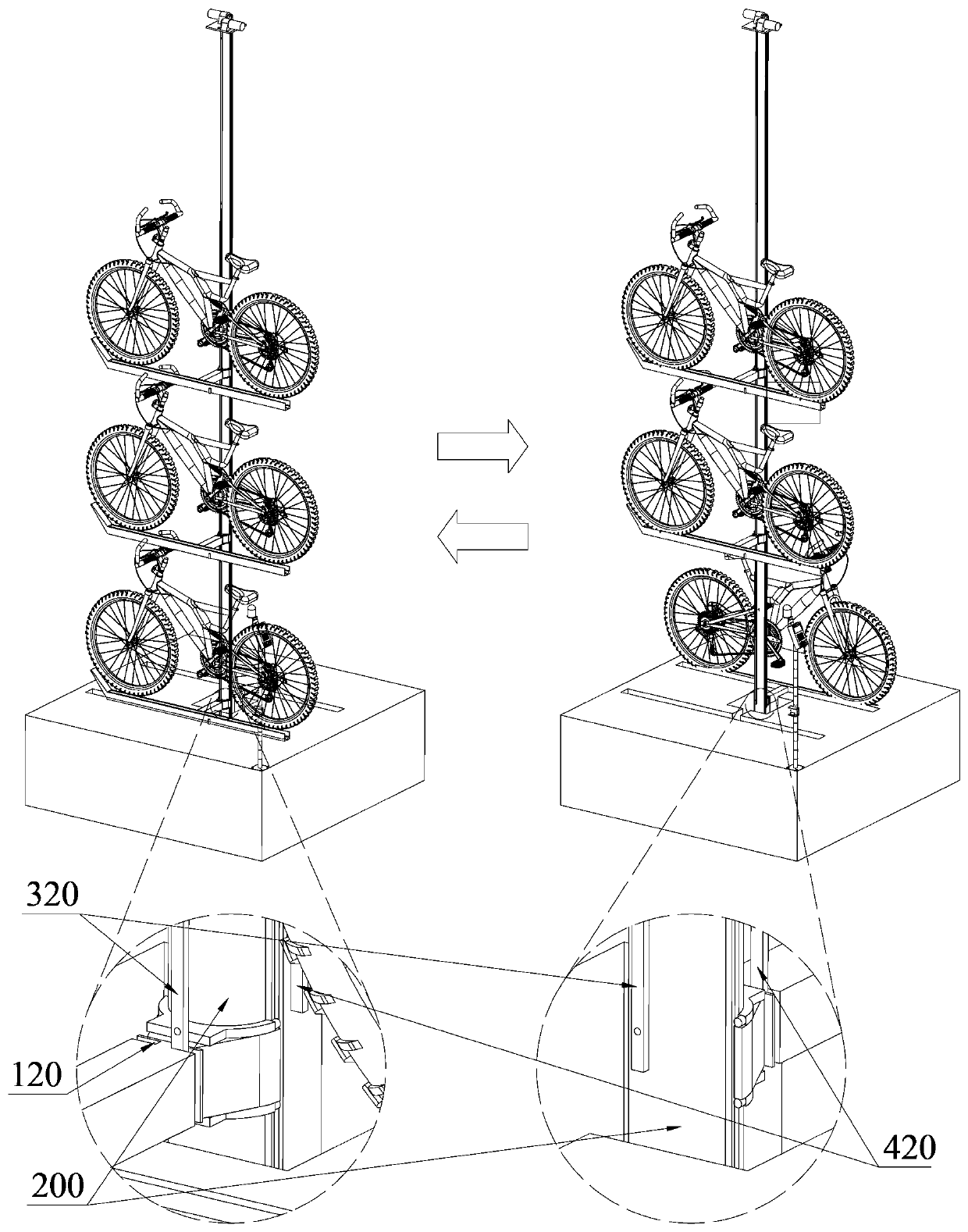 Shared bicycle operation management method and parking equipment thereof