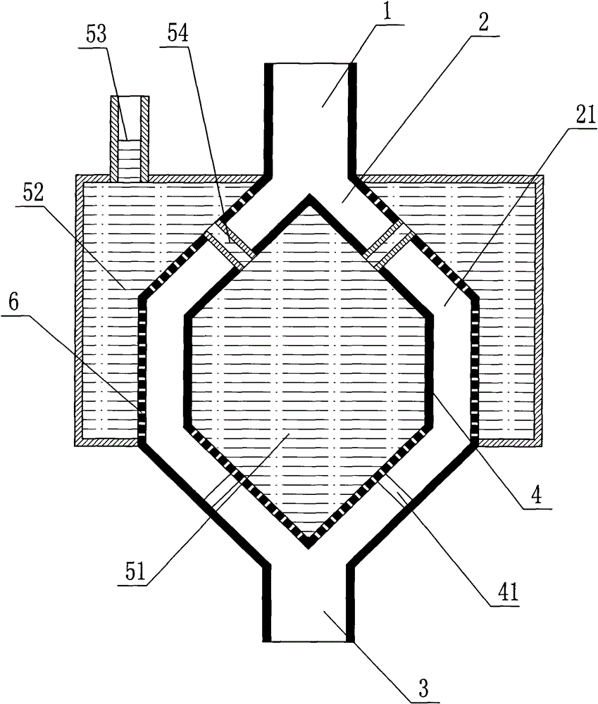 Desulfuration and dust-removal purifying device
