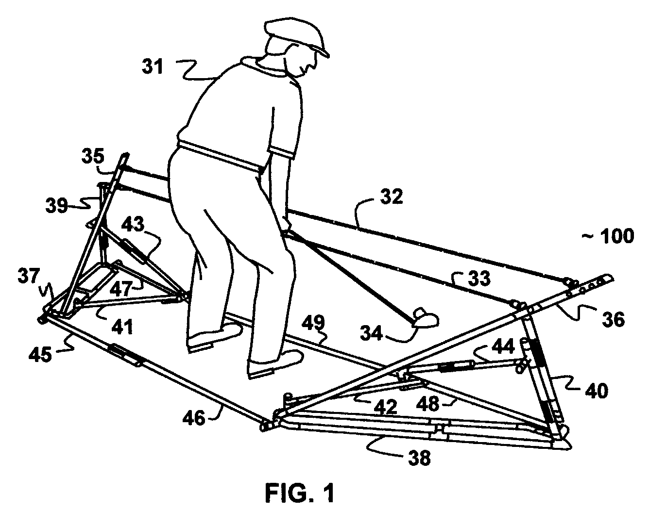 Golf Swing Plane Training Method and Apparatus