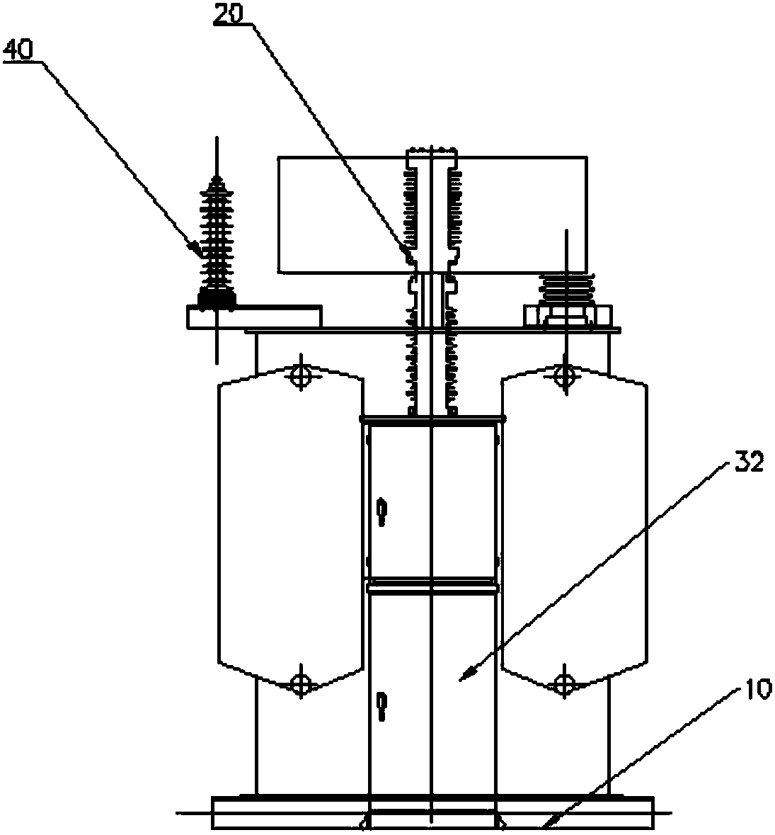 Railway traction power supply current distribution test system