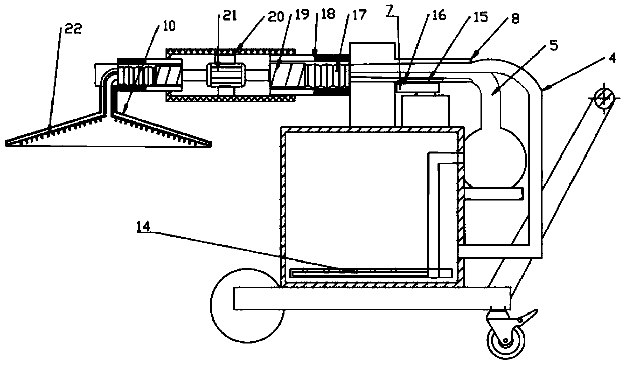 Smoke-eliminating and fire-extinguishing device for fire fighting