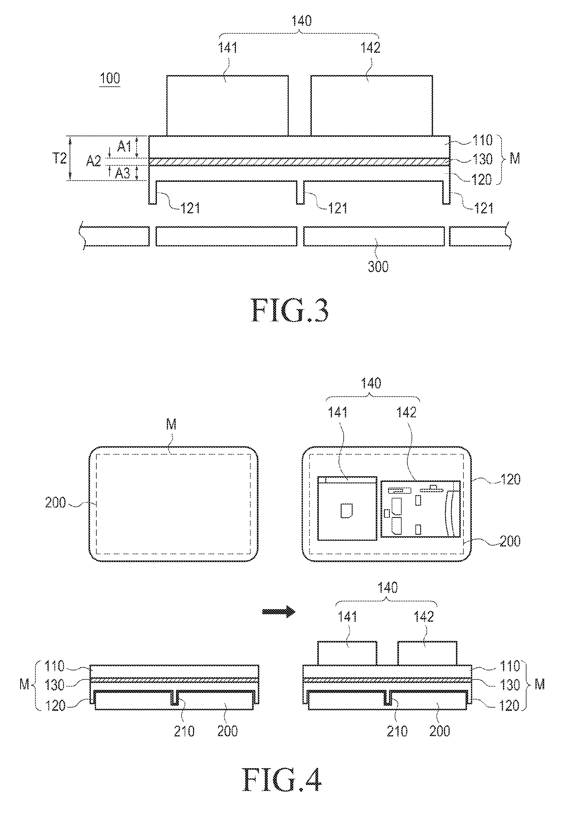 Portable terminal and method of manufacturing a module thereof