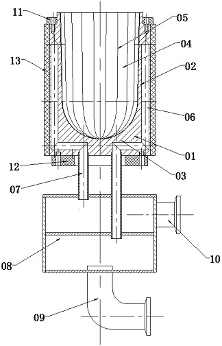 A 3D printing device and method for preparing a water-cooled copper crucible