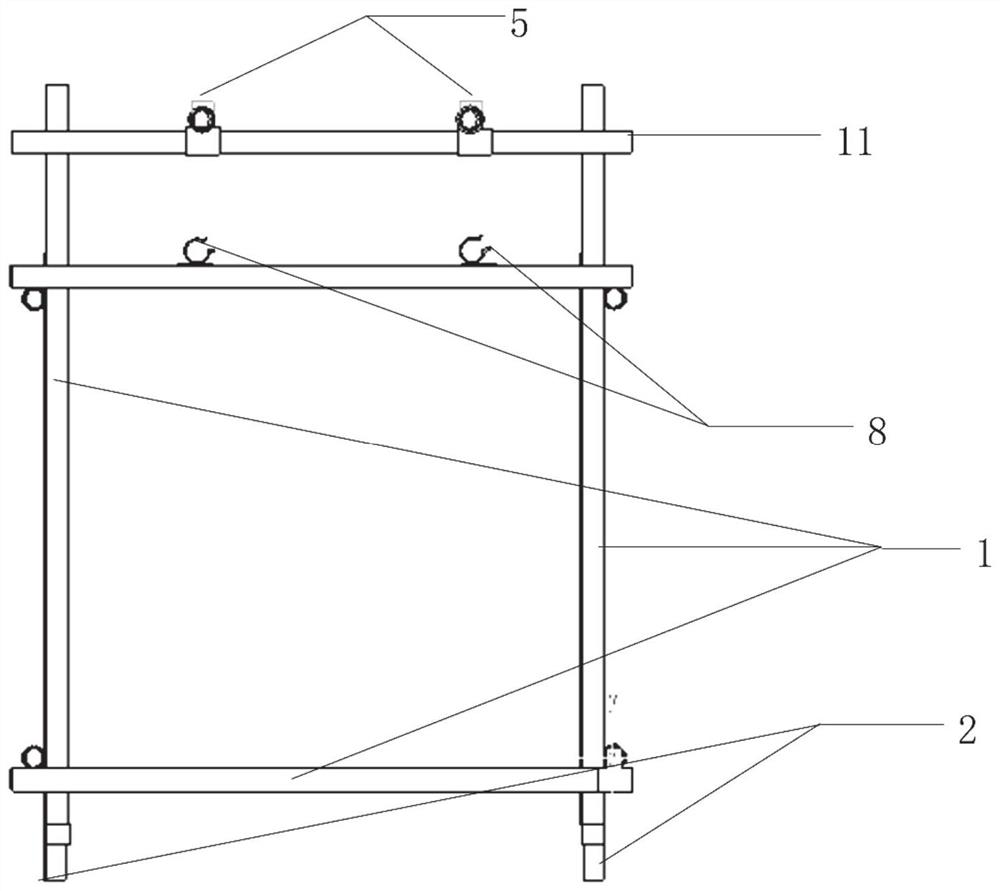 Railway bridge ballast blocking wall mold moving device and method