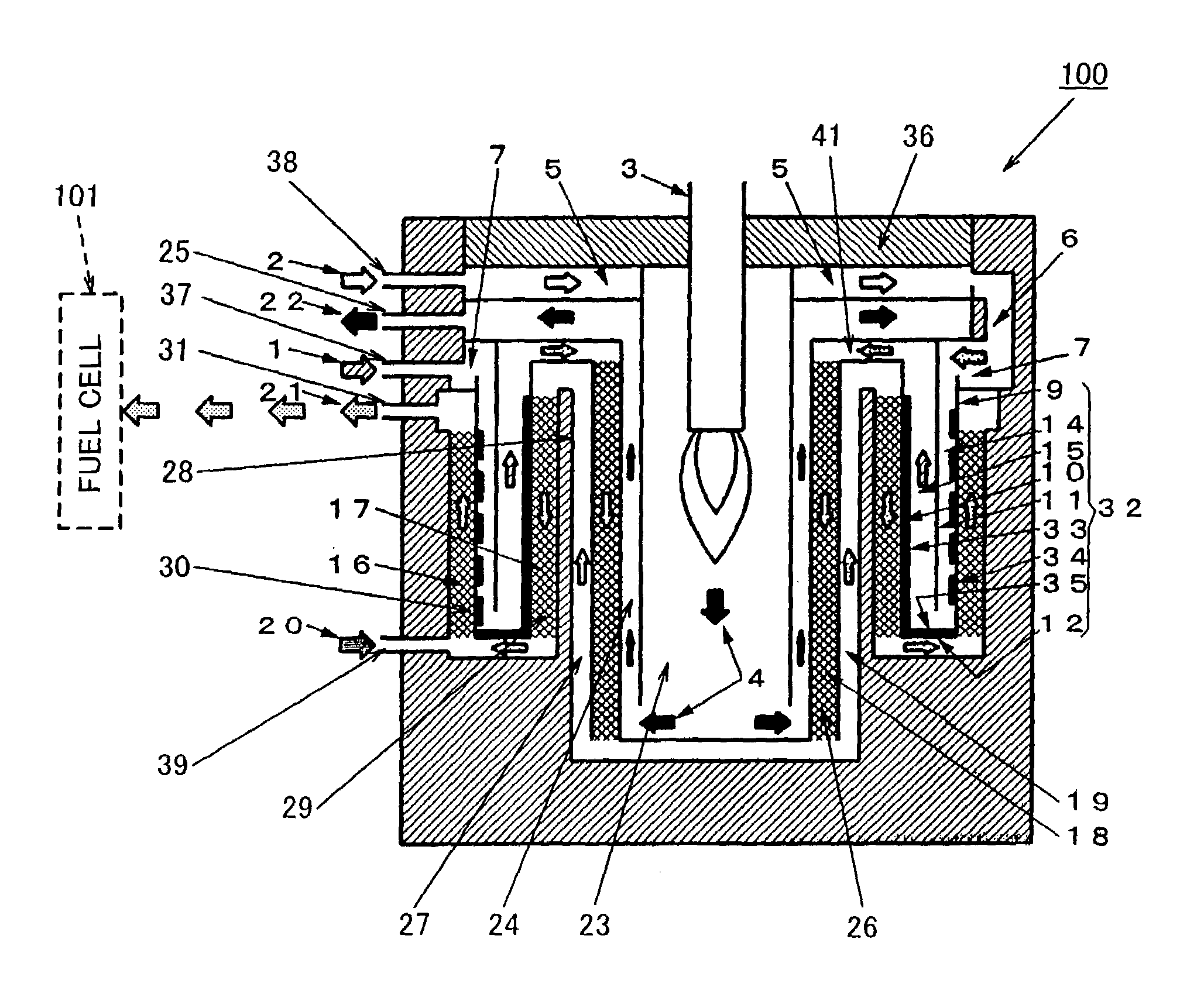 Hydrogen generator and fuel cell system comprising the same