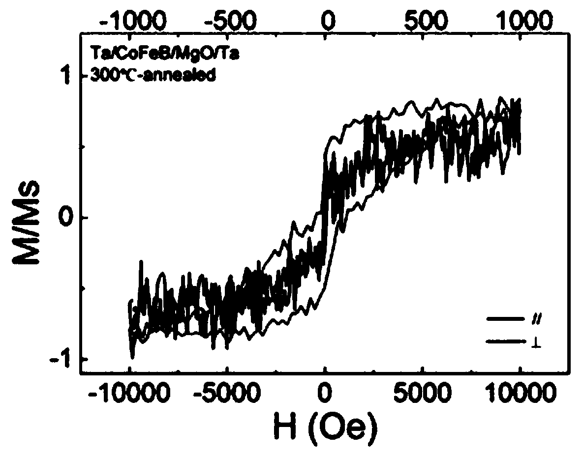 A kind of magnetic film material with perpendicular magnetic anisotropy and its preparation method