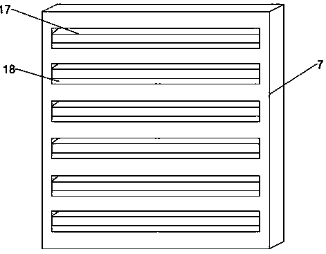 Computer host heat dissipation device based on wind speed and pressure principle