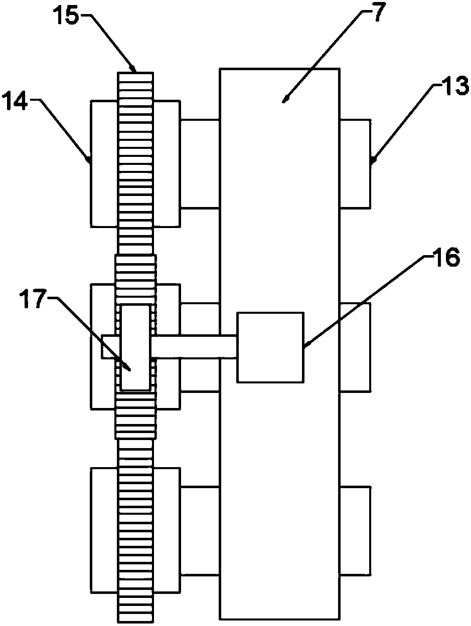 Rapid cable stripping and rolling device for communication engineering