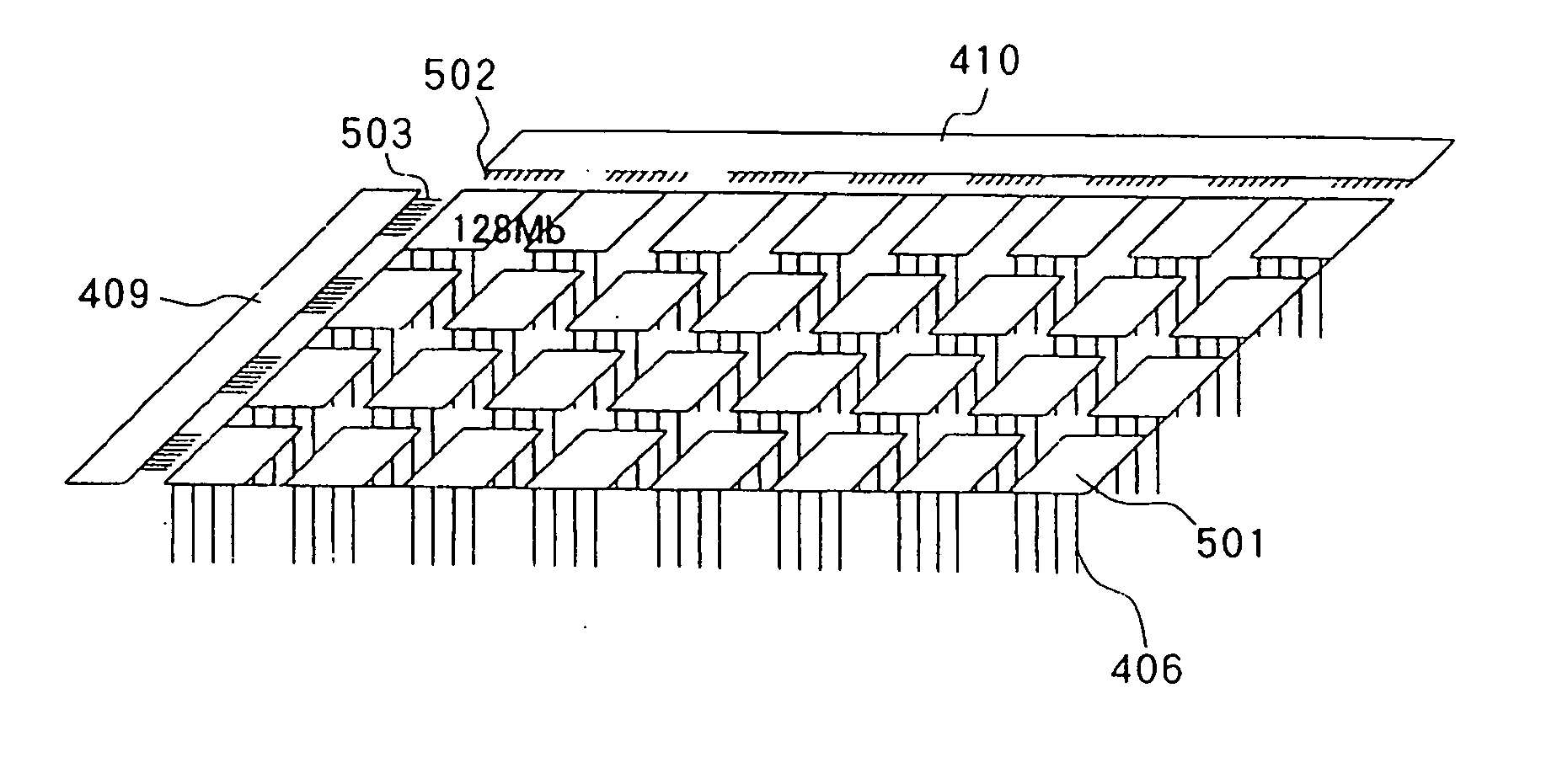 Stacked semiconductor memory device