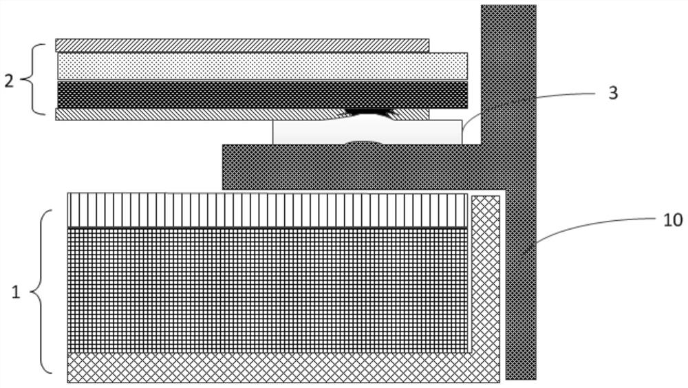 A buffer device and its manufacturing method, backlight module, display device and its manufacturing method