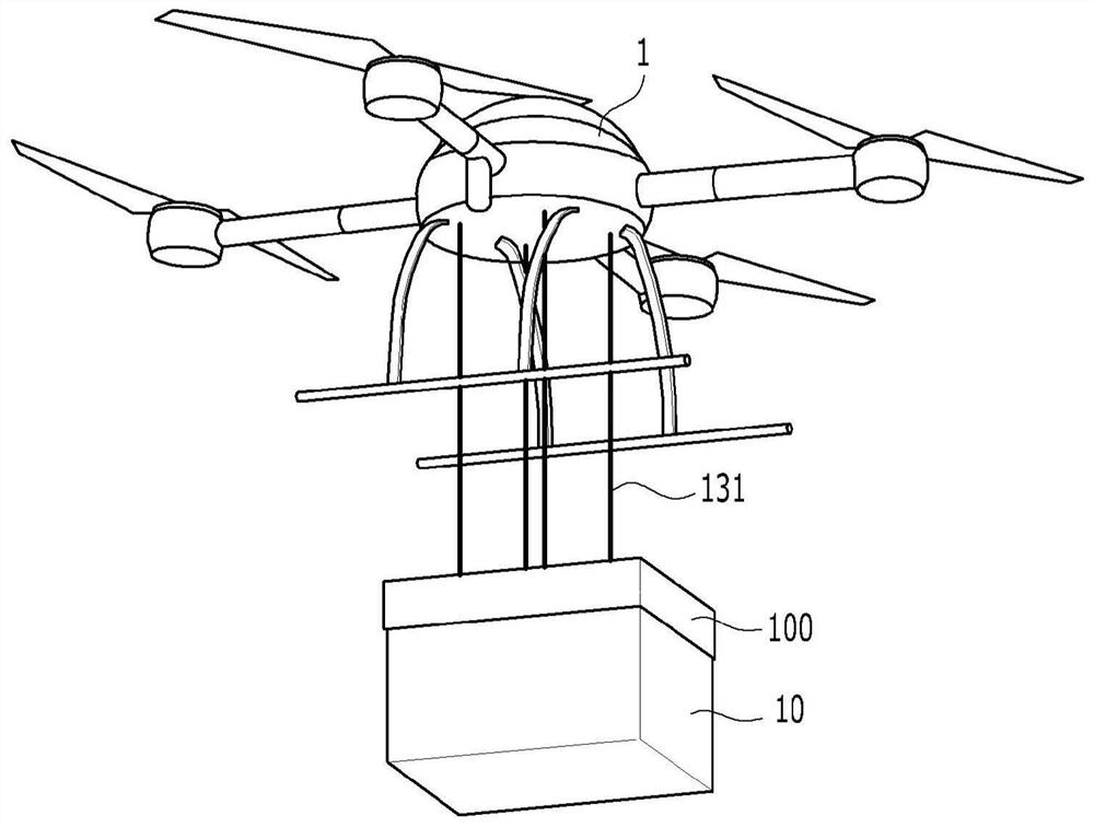 Flight unit-based cargo landing equipment and systems using the same