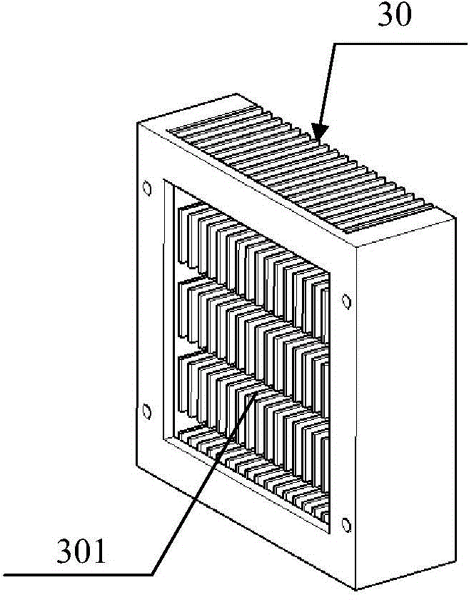 Battery pack cooling device and battery module using same