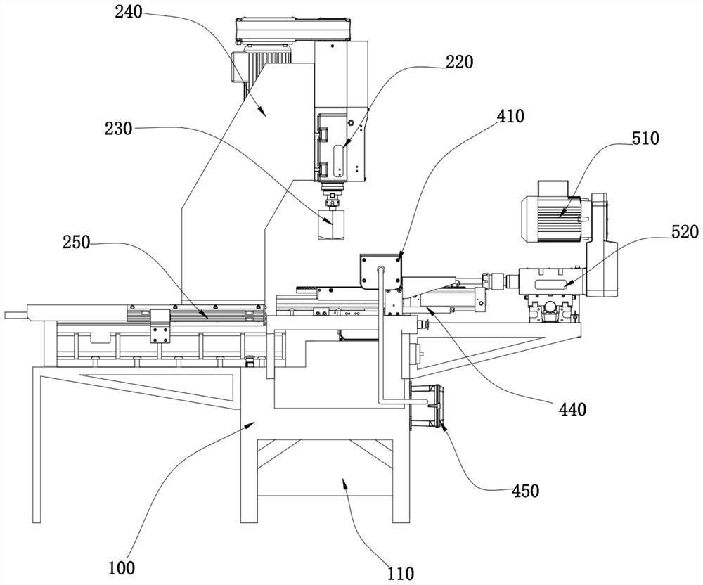 Device for cutting fish head and fish head processing method