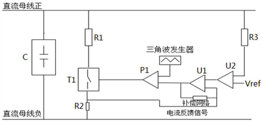 Active discharge closed-loop control circuit of electric vehicle motor controller
