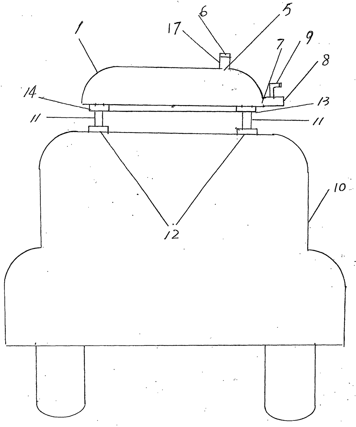 Motor vehicle emergency reserved water tank and motor vehicle with emergency reserved water tank