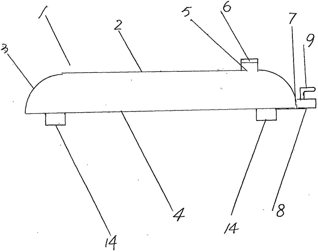 Motor vehicle emergency reserved water tank and motor vehicle with emergency reserved water tank