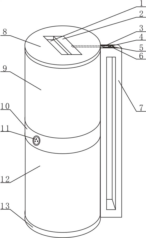 A wax-sealed double-layer tank holding device with saponins and thorn branches