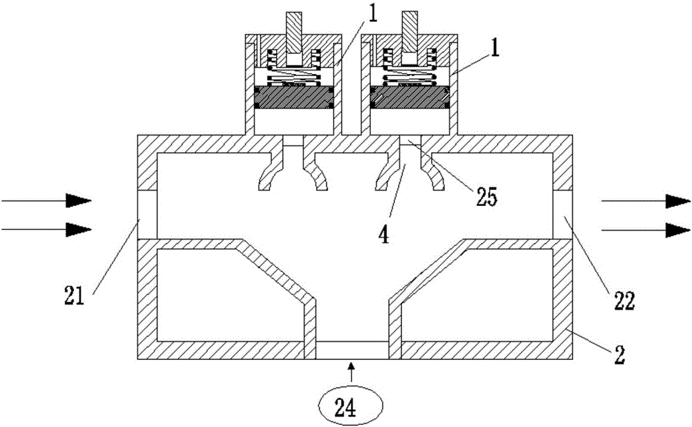 Probe of double-probe differential pressure flow sensor and detecting method of probe