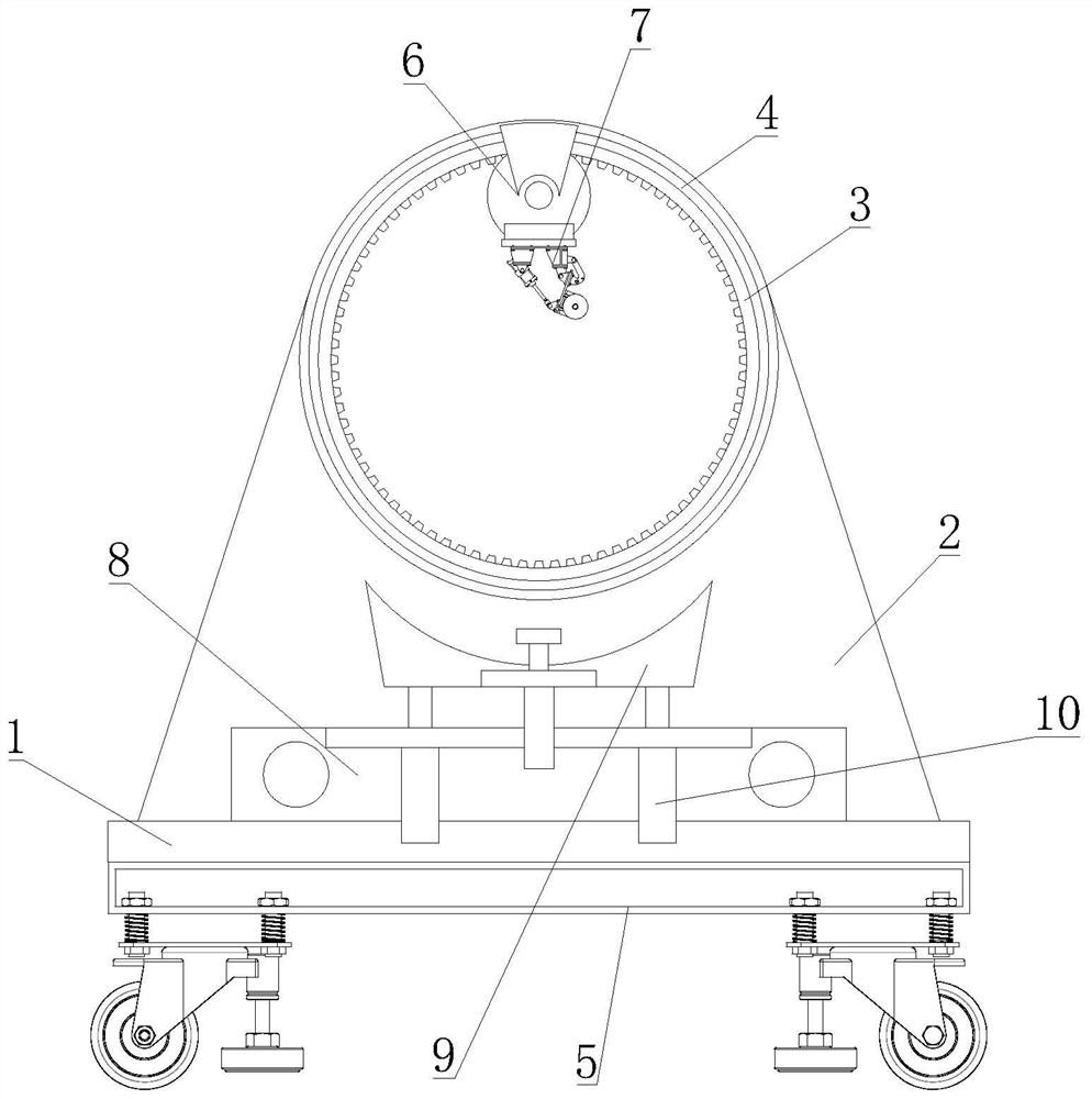 On-site concrete pipe cutting equipment and using method thereof