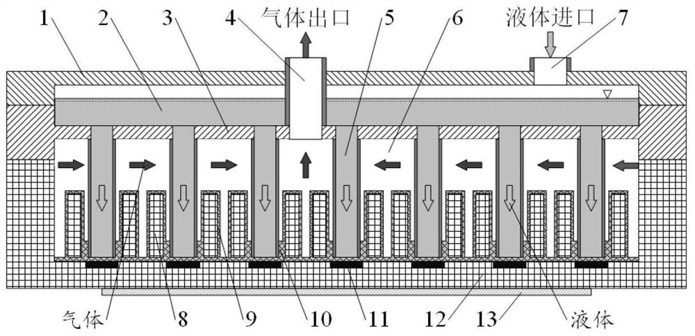 Flat-plate evaporator optimized heat dissipation device