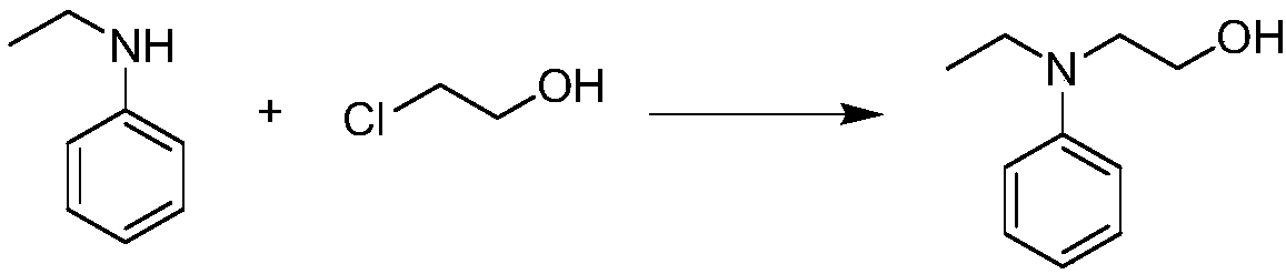 Method for preparing N-ethyl-N-hydroxyethylaniline