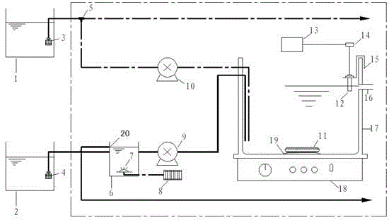 Method for monitoring toxicity of flooding water of municipal sewage plant